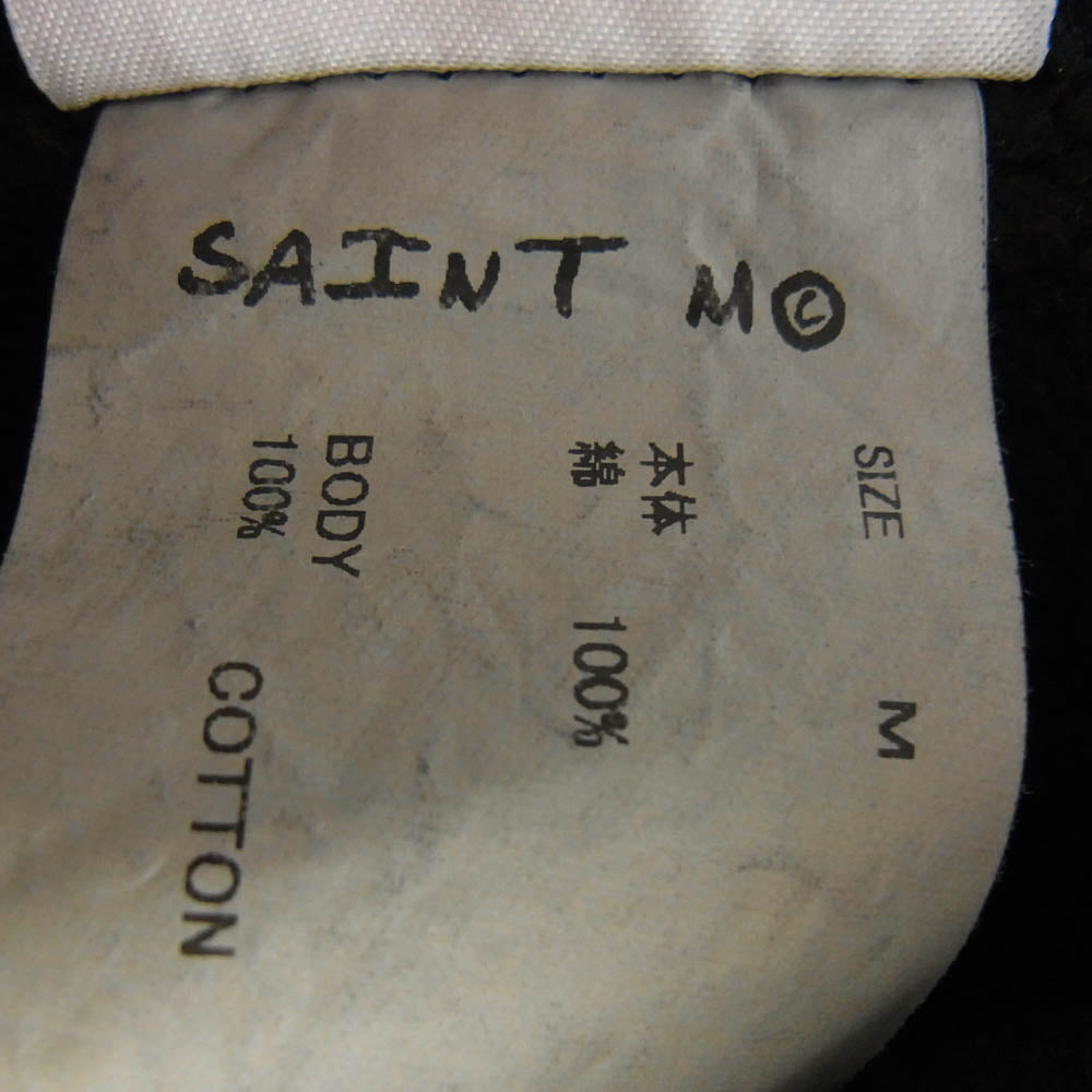 SAINT MICHAEL セントマイケル SM-HR8-0000-044 CRW-N SWT 7 DEADLY ロゴ クルーネック スウェット ブラック系 M【極上美品】【中古】