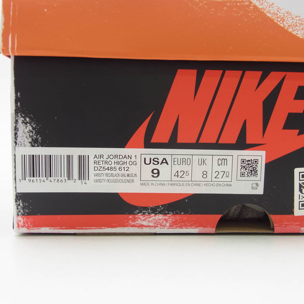 NIKE ナイキ DZ5485-612 Air Jordan 1 High OG Lost & Found Chicago エアジョーダン1 ハイ OG ロスト & ファウンド シカゴ スニーカー 27cm【新古品】【未使用】【中古】