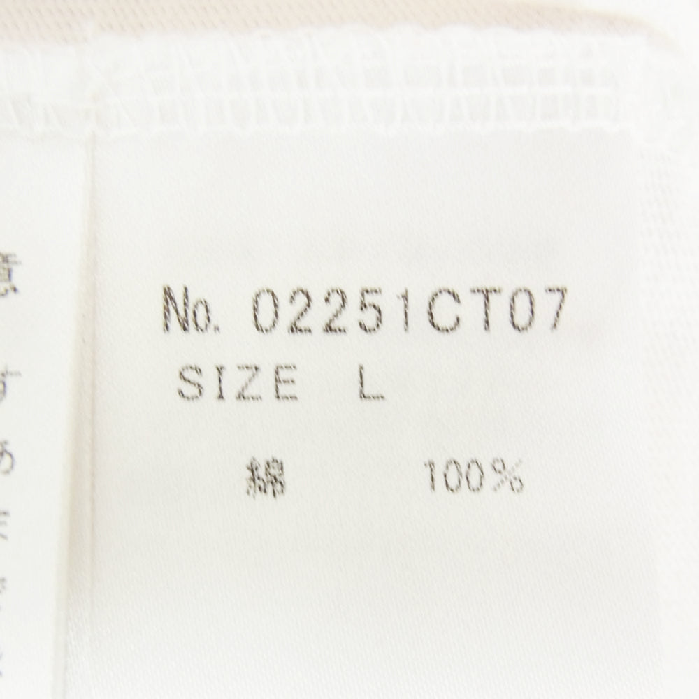 HYSTERIC GLAMOUR ヒステリックグラマー 25SS 02251CT07 HYS STARS フロントプリント Tシャツ 半袖カットソー ホワイト系 L【新古品】【未使用】【中古】