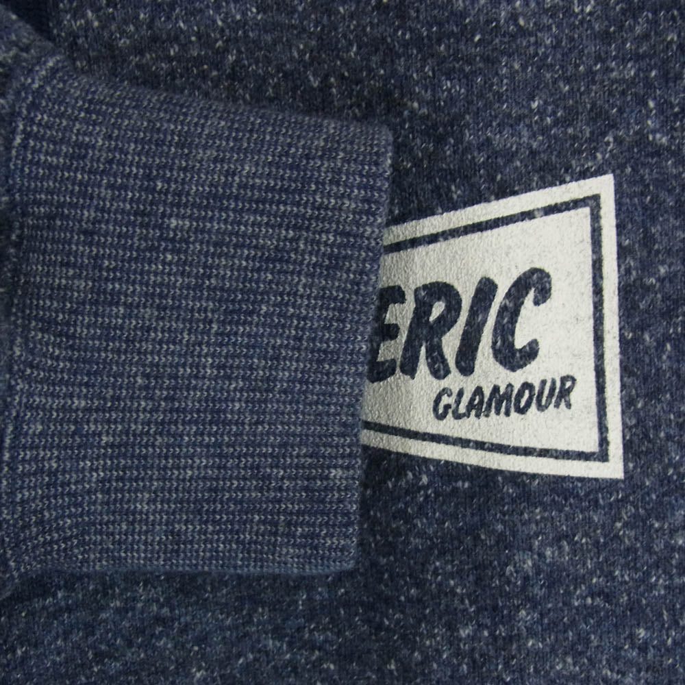 HYSTERIC GLAMOUR ヒステリックグラマー 25SS 02251CF03 COFFEE SHOP バックプリント ジップアップ パーカー ブルー系 L【美品】【中古】