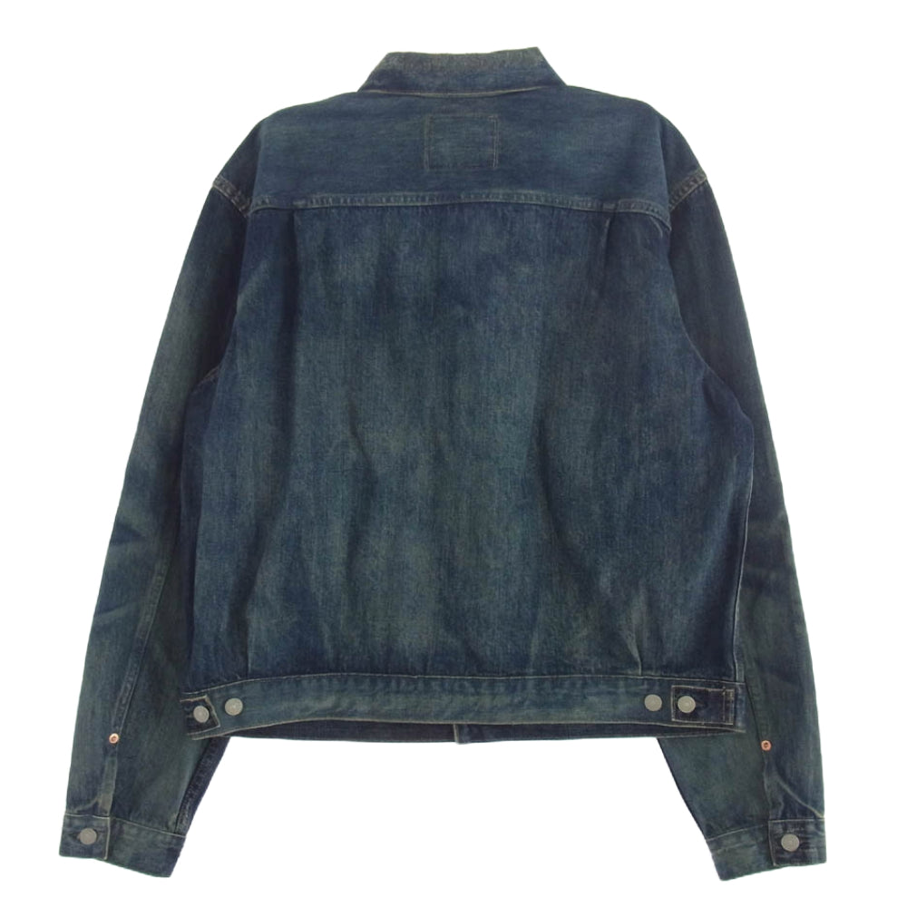 RRL ダブルアールエル ヴィンテージ加工 WESTVIEW DENIM TRUCKER JACKET ウエストビュー デニム トラッカー ジャケット インディゴブルー系 XL【中古】