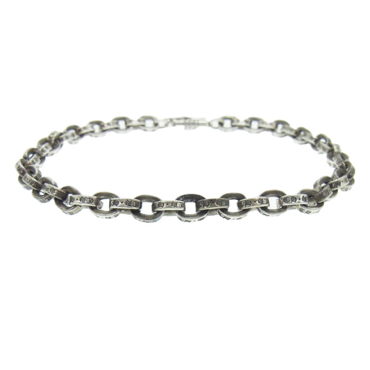 CHROME HEARTS クロムハーツ（原本無） PAPER CHAIN ペーパーチェーン ブレスレット 8インチ シルバー系【中古】