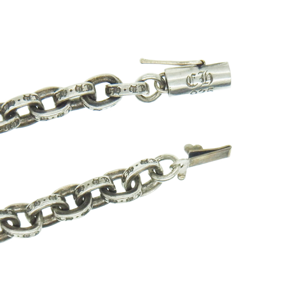 CHROME HEARTS クロムハーツ（原本無） PAPER CHAIN ペーパーチェーン ブレスレット 8インチ シルバー系【中古】