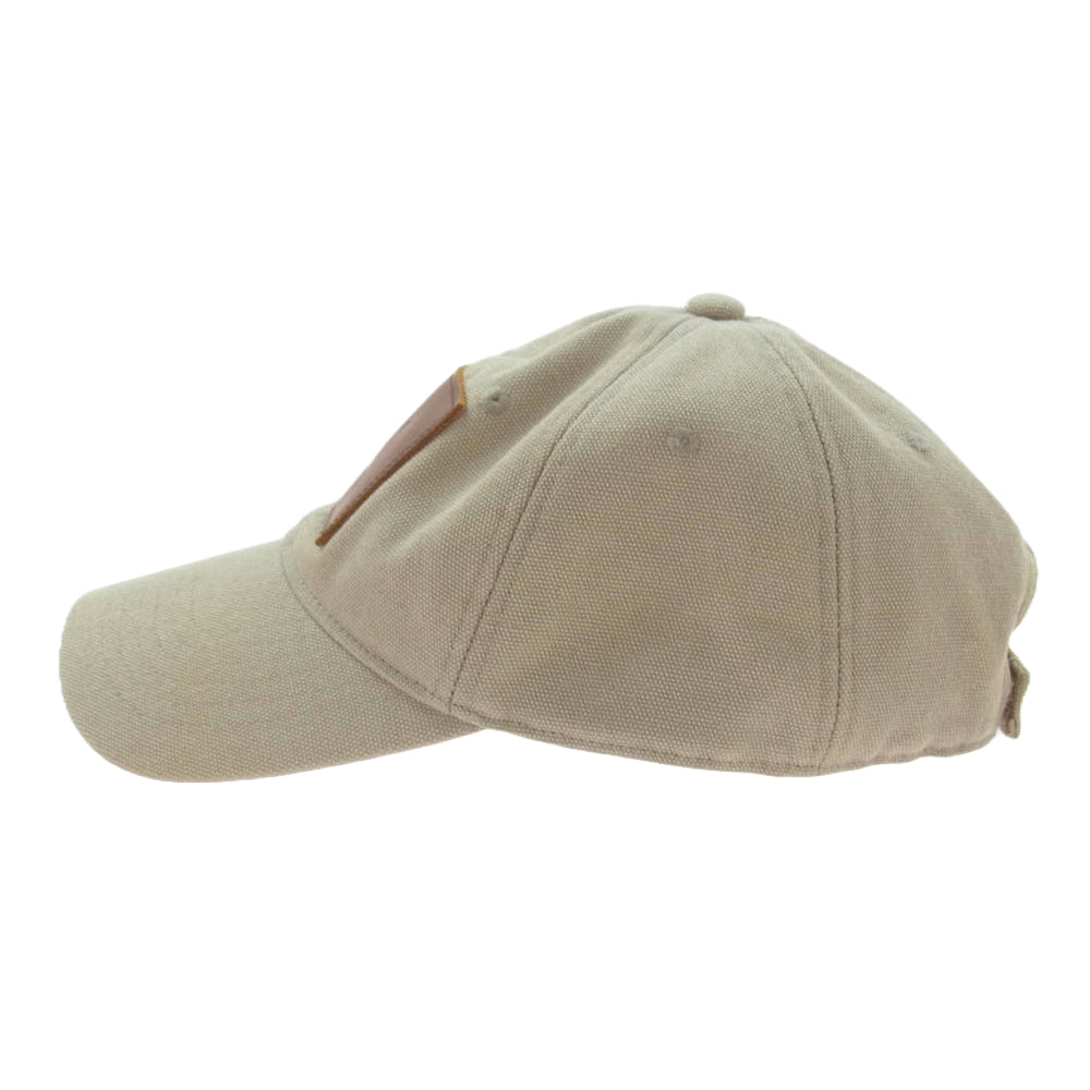 ACNE STUDIOS アクネストゥディオズ HATS000146 Mushroom beige six panel baseball cap マッシュルーム パネル フェイス パッチ ベースボール キャップ ベージュ系【中古】