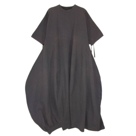 nagonstans ナゴンスタンス 21SS 470EA483-2080 CO Thick Jersey 立体ドレープ ドレス ワンピース グレー系 M【中古】