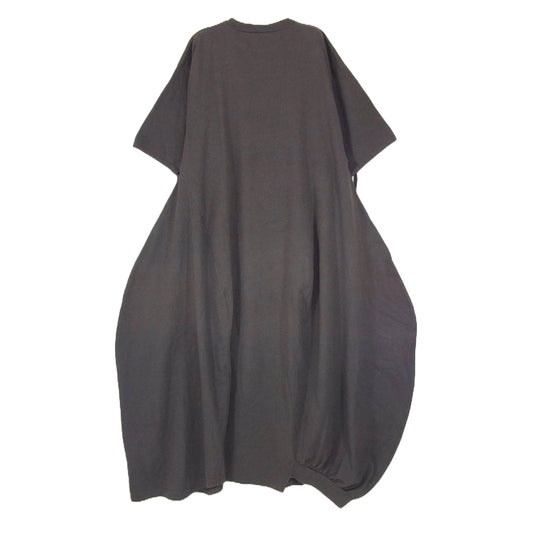 nagonstans ナゴンスタンス 21SS 470EA483-2080 CO Thick Jersey 立体ドレープ ドレス ワンピース グレー系 M【中古】