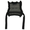 HYKE ハイク 23AＷ NORDIC FRINGE SWEATER VEST ノルディック フリンジ セーター ニット ベスト ブラック系【中古】