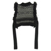 HYKE ハイク 23AＷ NORDIC FRINGE SWEATER VEST ノルディック フリンジ セーター ニット ベスト ブラック系【中古】