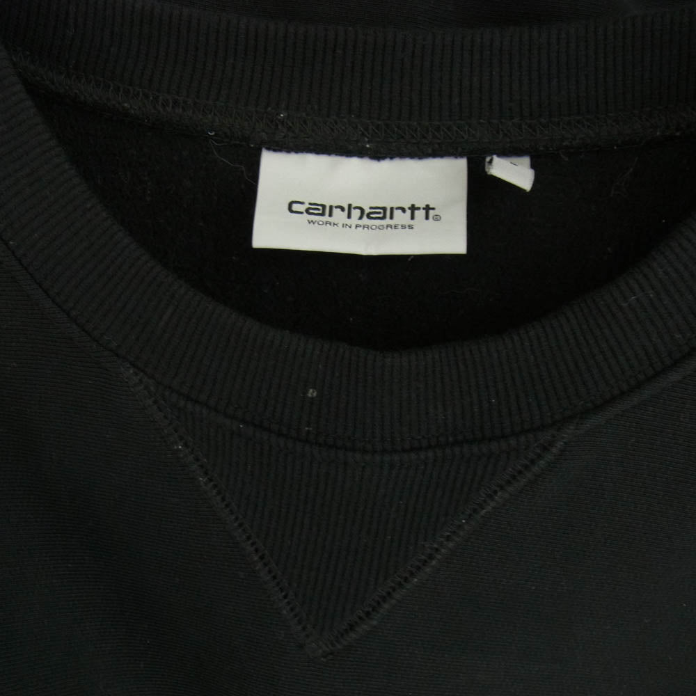 Carhartt カーハート AMERICAN SCRIPT SWEATSHIRT アメリカン スクリプト スウェット トレーナー ブラック系 L【中古】