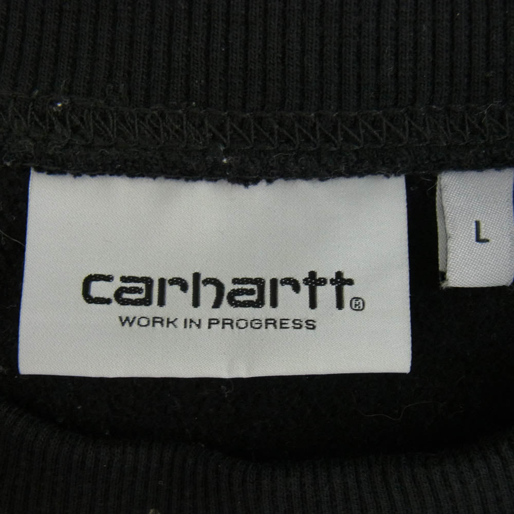 Carhartt カーハート AMERICAN SCRIPT SWEATSHIRT アメリカン スクリプト スウェット トレーナー ブラック系 L【中古】