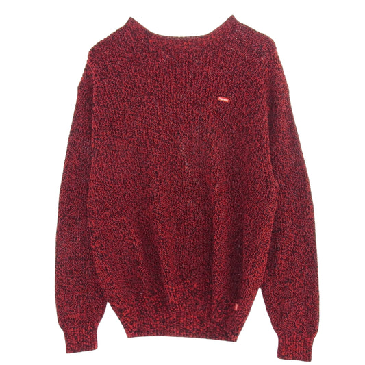 Supreme シュプリーム 21AW Melange Rib Knit Sweater メランジェ リブ ニット セーター レッド系 L【中古】