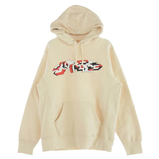 Supreme シュプリーム 19AW Delta Logo Hooded Sweatshirt デルタ ロゴ パーカー オフホワイト系 M【中古】