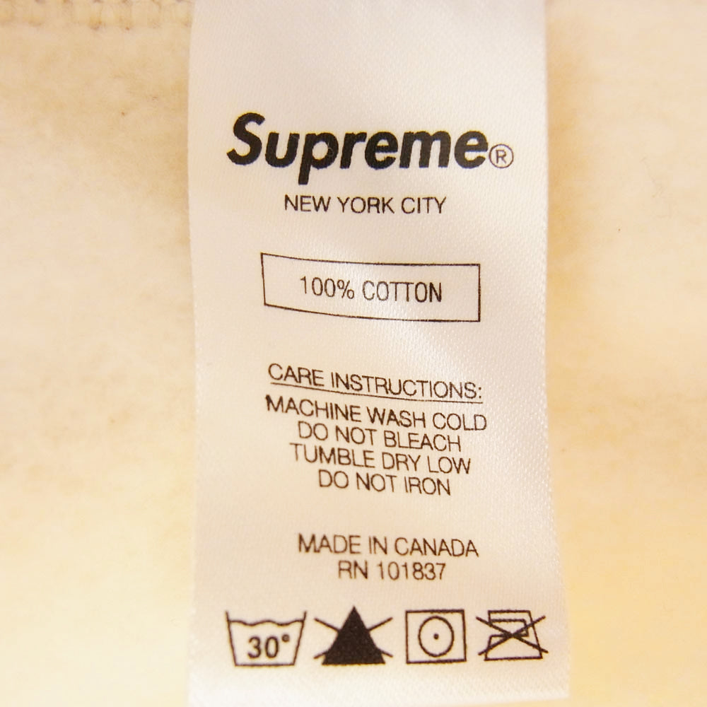 Supreme シュプリーム 19AW Delta Logo Hooded Sweatshirt デルタ ロゴ パーカー オフホワイト系 M【中古】