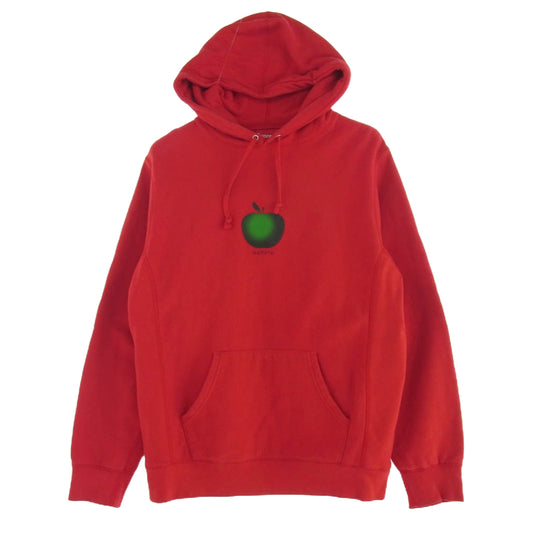 Supreme シュプリーム 19SS Apple Hooded Sweatshirt アップル ロゴ パーカー レッド系 L【中古】