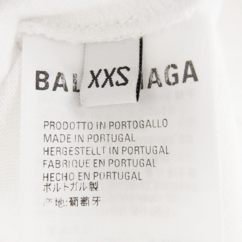 BALENCIAGA バレンシアガ 620969 TIV52 Political Campaign Large Fit Tee キャンペーンロゴ 半袖 Tシャツ ホワイト系 XXS【中古】