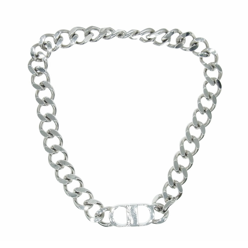Dior ディオール CD Icon チェーンリンク ネックレス シルバー系【中古】