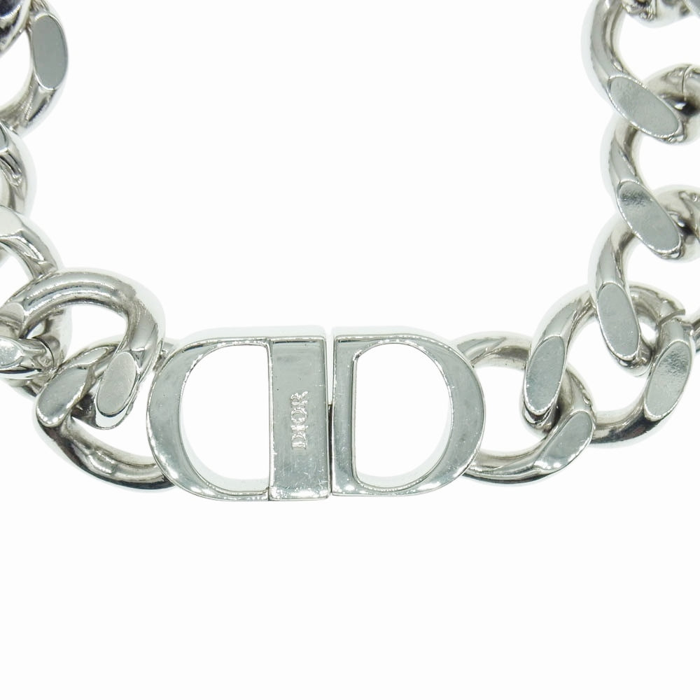 Dior ディオール CD Icon チェーンリンク ネックレス シルバー系【中古】