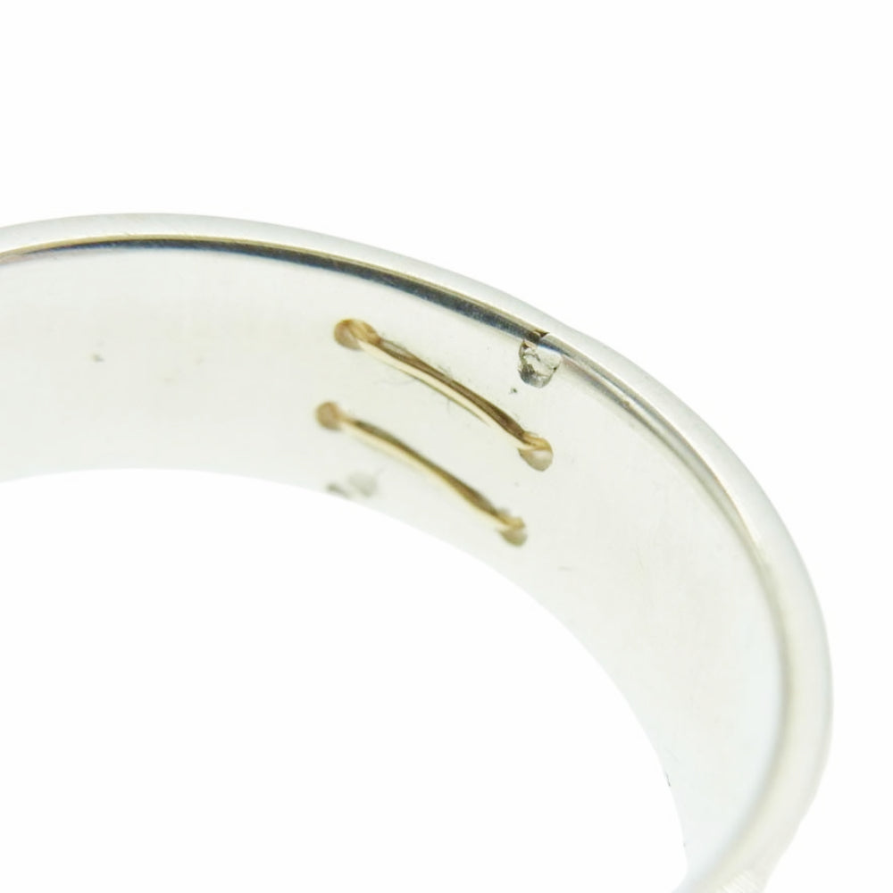 ダントミマツ SPOOL RING LONG K18 SILVER925 リング ゴールド シルバー 9号【中古】
