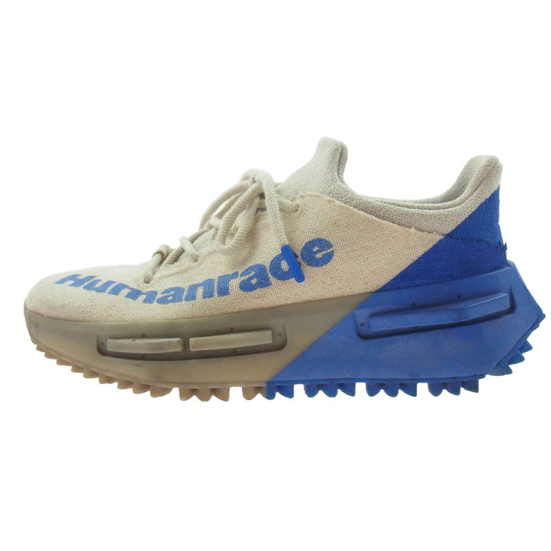 adidas アディダス HP2641 × Pharrell Williams ファレル・ウィリアムス NMD S1 Maubs スニーカー ベージュ系 ブルー系 28cm【中古】