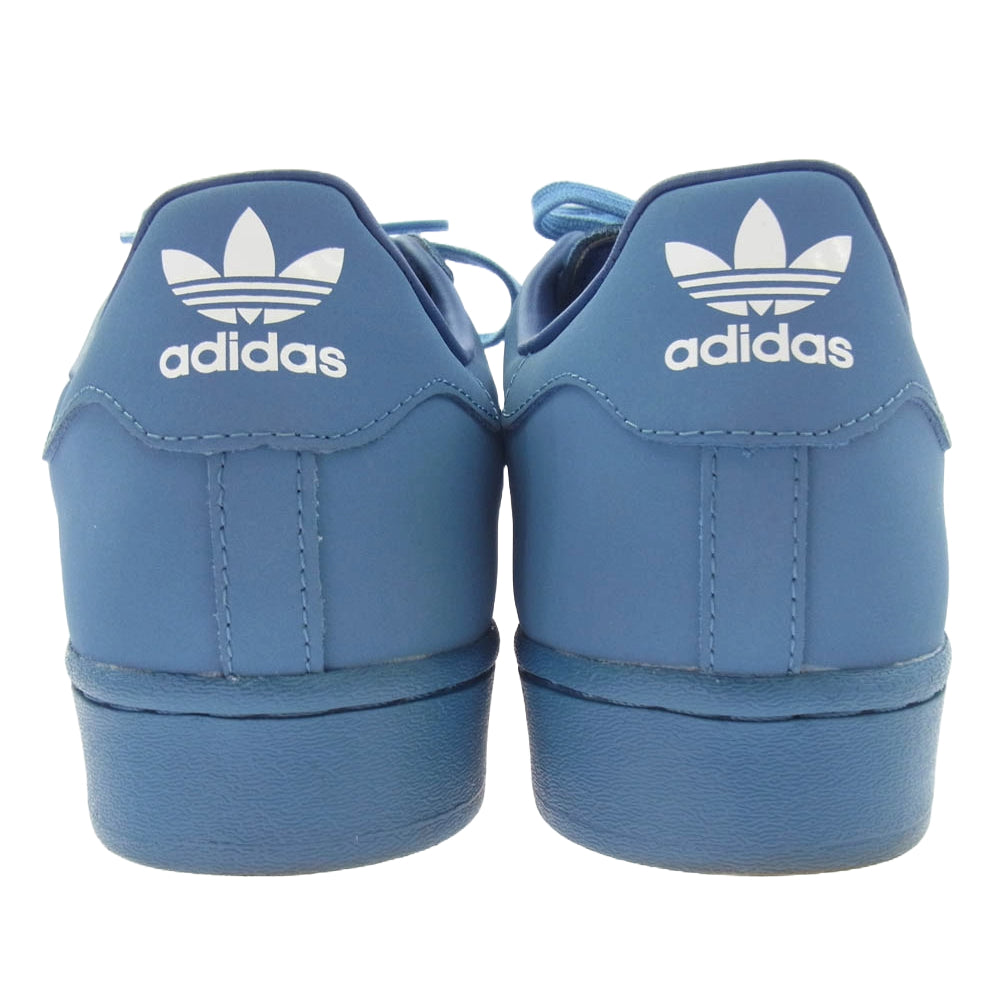 adidas アディダス H06346 フェイクバスターズ鑑定済 × Daiki Tsuneta ダイキツネタ 常田大輝 ×atmos アトモス Superstar スーパースター ローカットスニーカー ライトブルー系 28.5cm【中古】