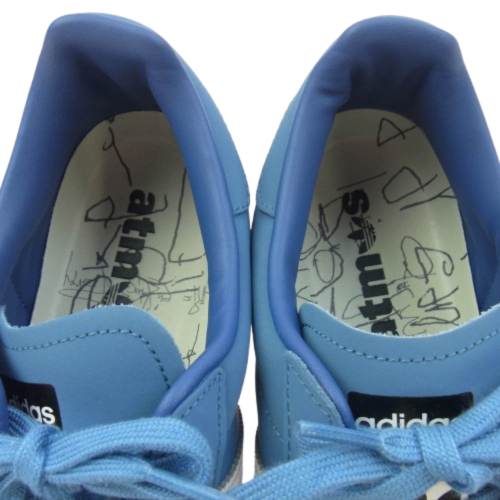 adidas アディダス H06346 フェイクバスターズ鑑定済 × Daiki Tsuneta ダイキツネタ 常田大輝 ×atmos アトモス Superstar スーパースター ローカットスニーカー ライトブルー系 28.5cm【中古】
