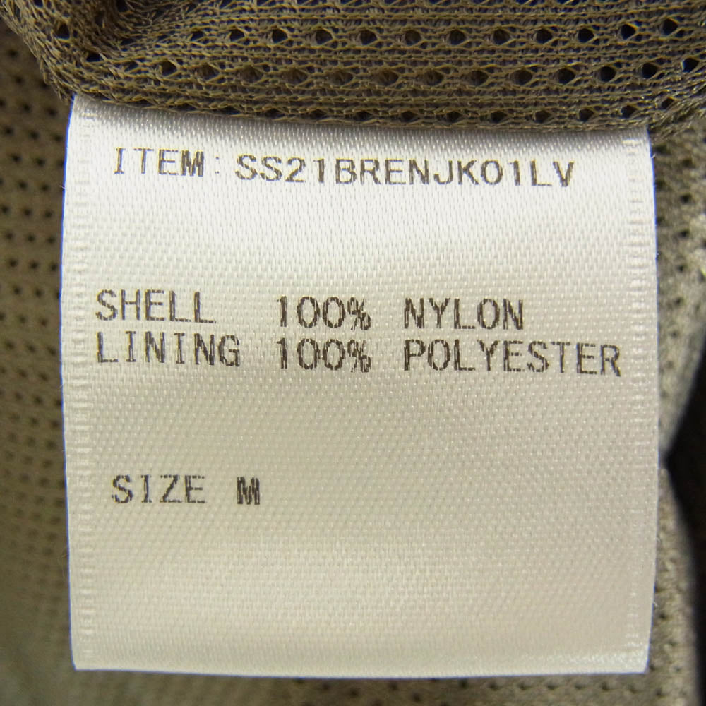 The Ennoy Professional ザ エンノイ プロフェッショナル 21SS SS21BRENJK01LV Stylistshibutsu Nylon Jacket スタイリスト私物 ナイロン ジャケット カーキ系 M【中古】
