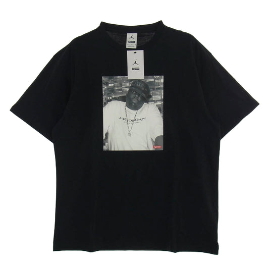 Supreme シュプリーム 24AW JORDAN BIGGIE S/S TOP ジョーダン ビギー ショートスリーブ トップ 半袖 Tシャツ ブラック系 L【極上美品】【中古】