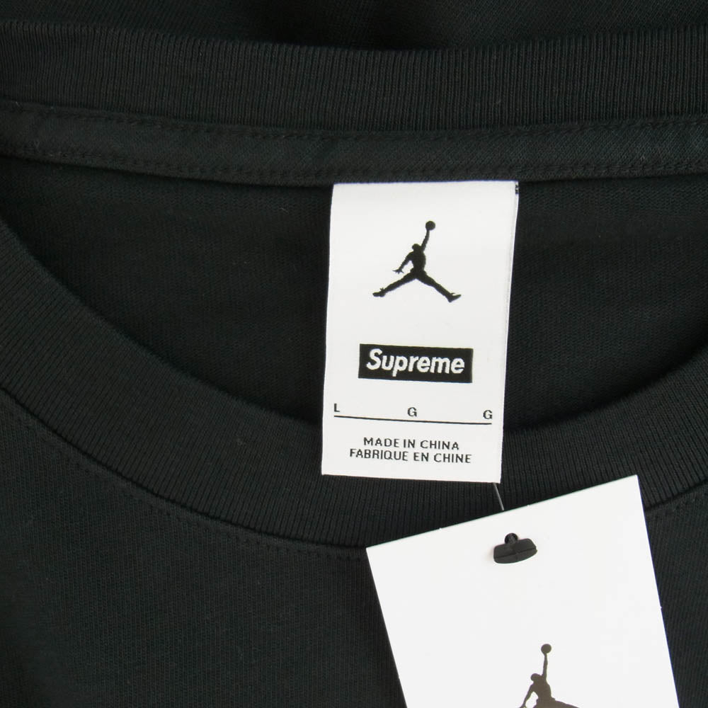 Supreme シュプリーム 24AW JORDAN BIGGIE S/S TOP ジョーダン ビギー ショートスリーブ トップ 半袖 Tシャツ ブラック系 L【極上美品】【中古】
