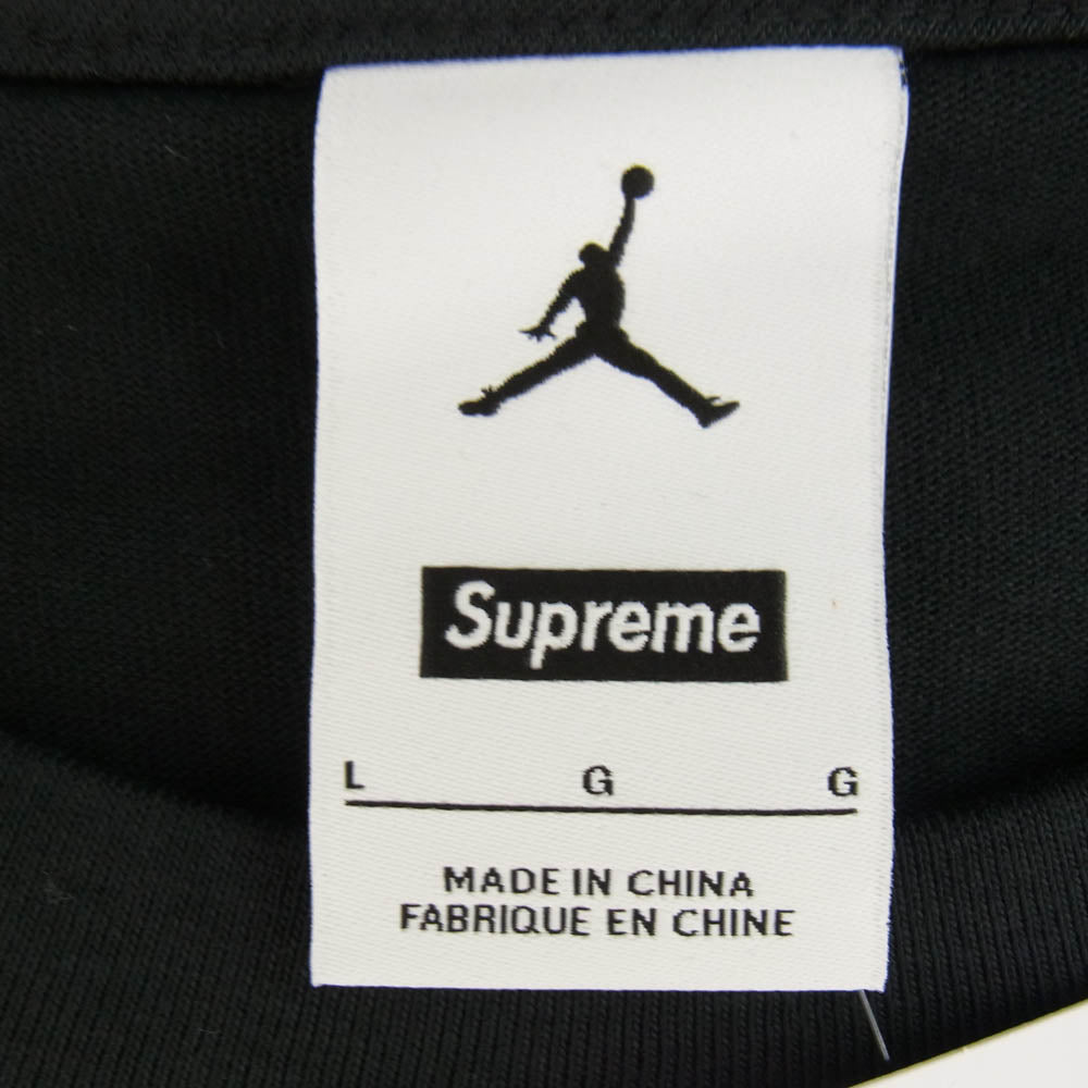 Supreme シュプリーム 24AW JORDAN BIGGIE S/S TOP ジョーダン ビギー ショートスリーブ トップ 半袖 Tシャツ ブラック系 L【極上美品】【中古】