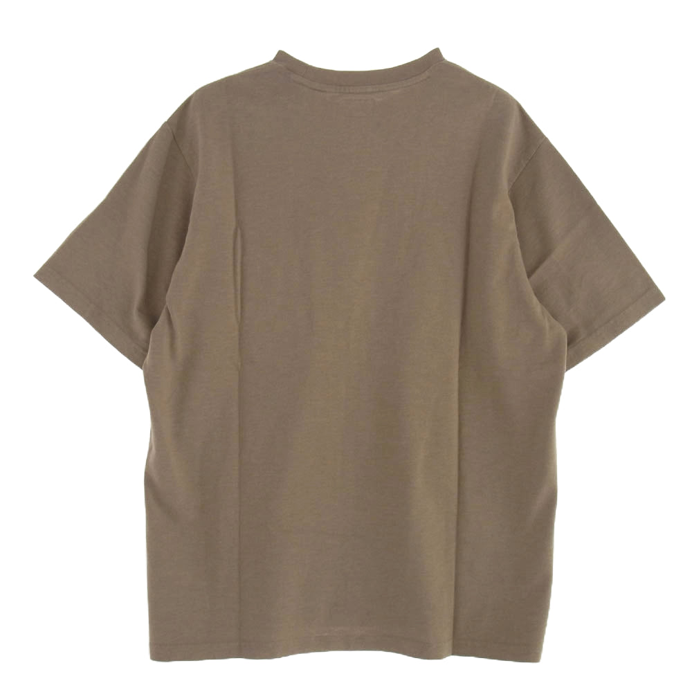 Supreme シュプリーム 23SS S/S Pocket Tee #A Taupe  ポケット 刺繍 半袖 Tシャツ ライトブラウン系 M【美品】【中古】