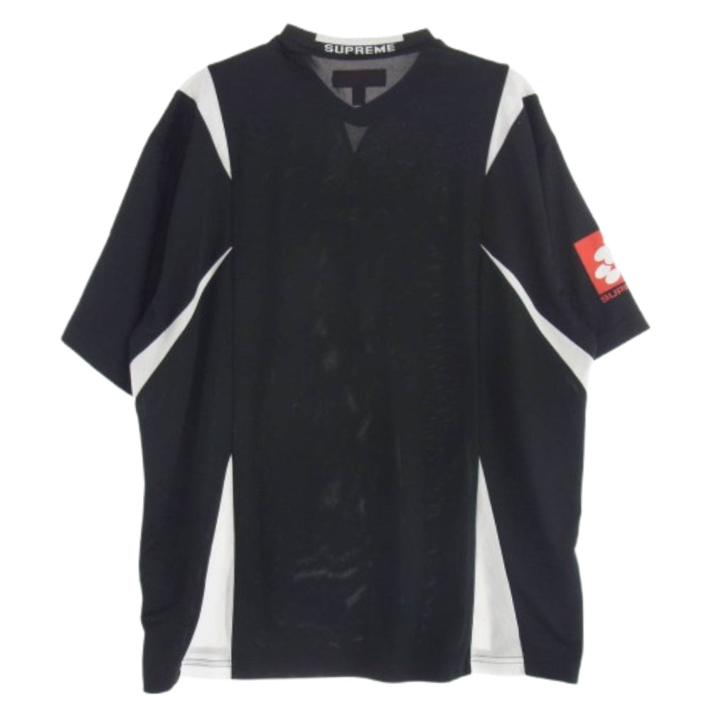 Supreme シュプリーム 24FW CREST SOCCER JERSEY クレスト サッカー ジャージ 半袖 Tシャツ ブラック系 M【美品】【中古】