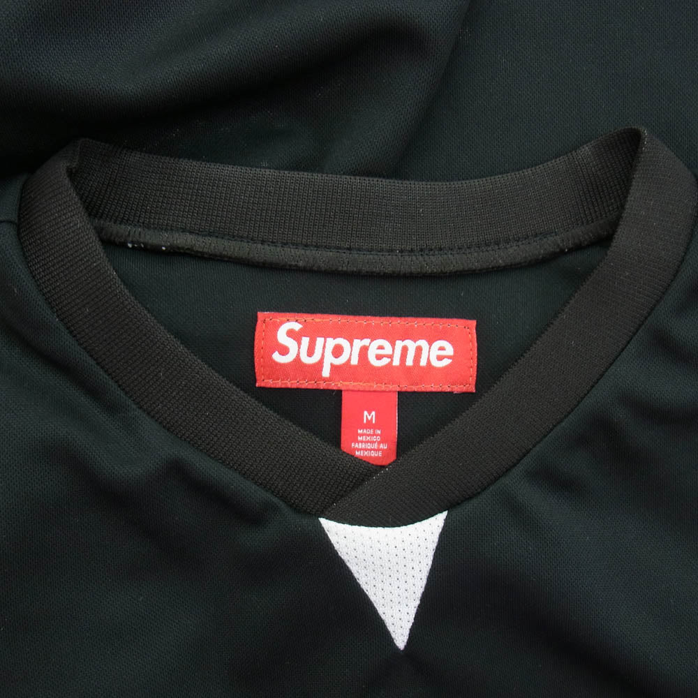 Supreme シュプリーム 24FW CREST SOCCER JERSEY クレスト サッカー ジャージ 半袖 Tシャツ ブラック系 M【美品】【中古】