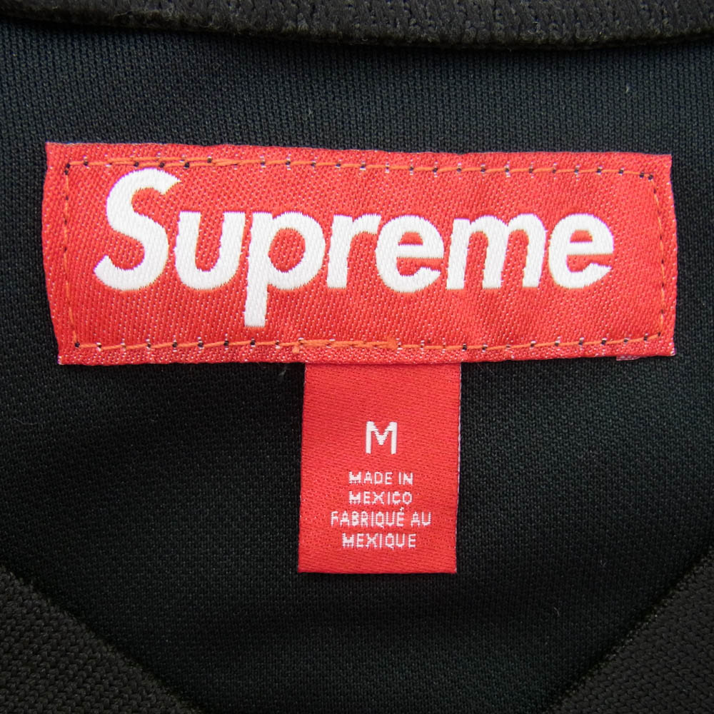 Supreme シュプリーム 24FW CREST SOCCER JERSEY クレスト サッカー ジャージ 半袖 Tシャツ ブラック系 M【美品】【中古】