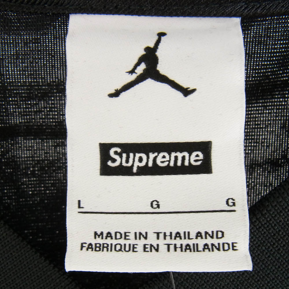 Supreme シュプリーム 24AW JORDAN WARM UP JERSEY ジョーダン ウォームアップ ジャージー 半袖 Tシャツ ブラック系 L【美品】【中古】