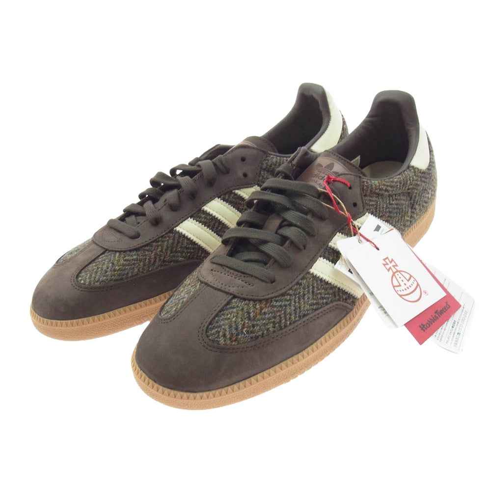 adidas アディダス ID1450 SAMBA OG サンバ OG スエード ハリスツイード スニーカー ブラウン系 30cm【極上美品】【中古】