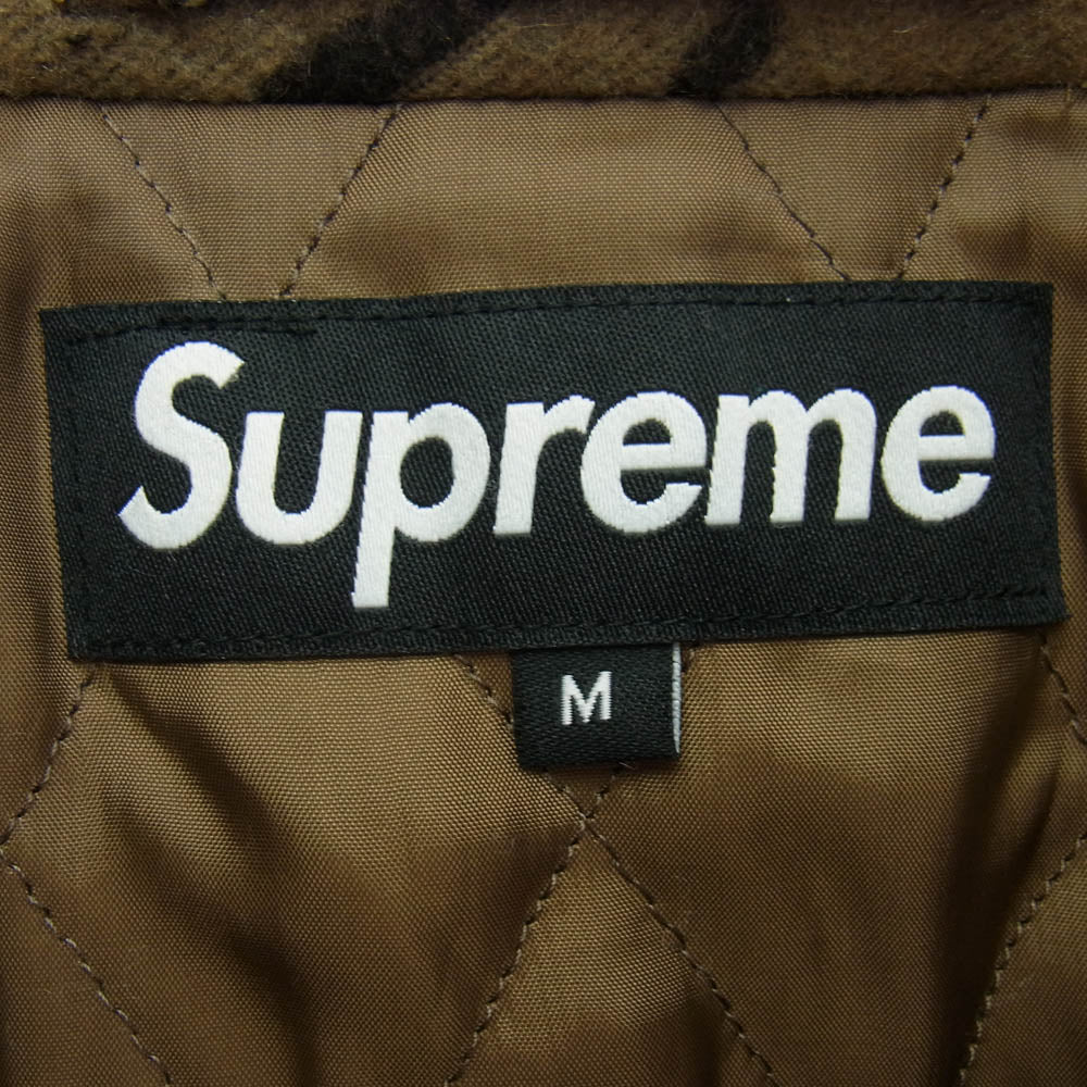 Supreme シュプリーム 20AW Script Logos Wool Overcoat スクリプトロゴ ウール オーバーオール ブラウン系 M【中古】