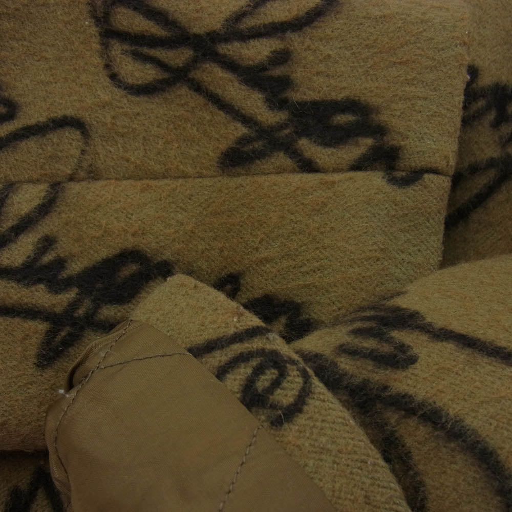 Supreme シュプリーム 20AW Script Logos Wool Overcoat スクリプトロゴ ウール オーバーオール ブラウン系 M【中古】