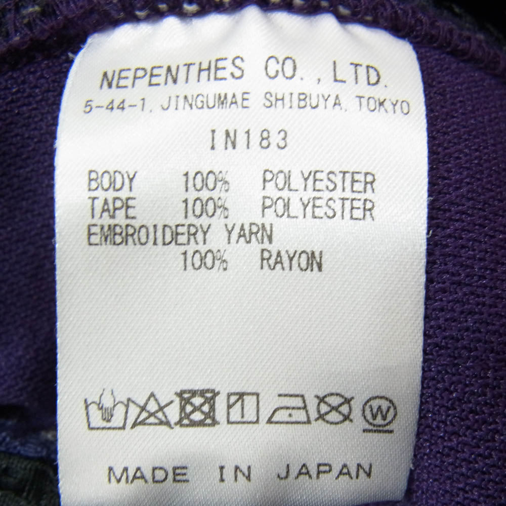 Needles ニードルス 21SS IN183 Boot-Cut Track Pant ブーツカット サイドライン トラックパンツ パープル系 L【中古】