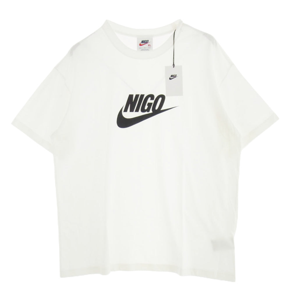 NIKE ナイキ FV5943-010 × NIGO ニゴー NRG SS Tee White フロントプリント Tシャツ 半袖カットソー ホワイト系 XL【極上美品】【中古】