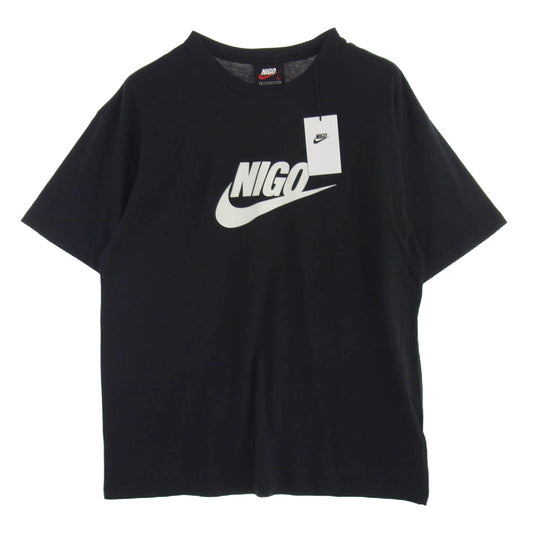 NIKE ナイキ FV5943-010 × NIGO ニゴー NRG SS Tee Black フロントプリント Tシャツ 半袖カットソー ブラック系 L【極上美品】【中古】