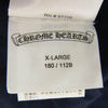 CHROME HEARTS クロムハーツ（原本無） バック ダガー アーム フローラルクロス プリント ロングスリーブTシャツ 長袖カットソー ネイビー系 XL【中古】