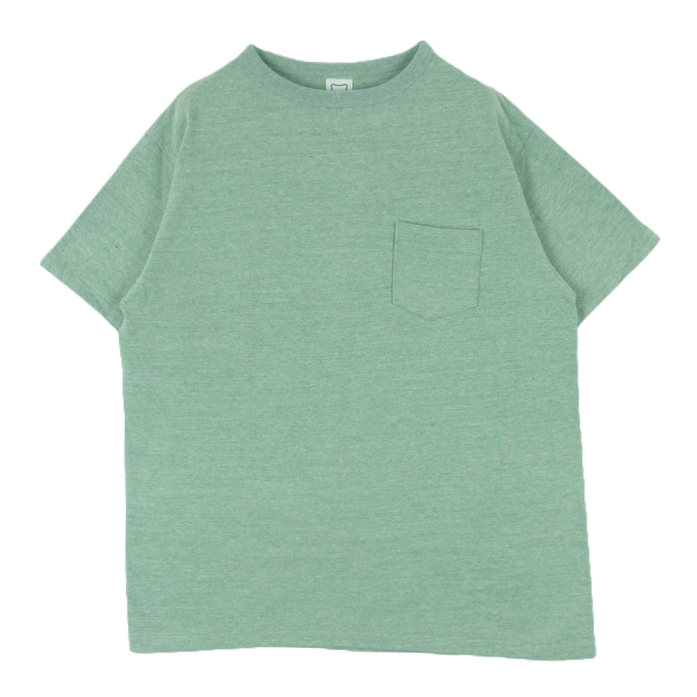 STANDARD CALIFORNIA スタンダードカリフォルニア SD 88/12 Vintage Wash Pocket Tee ビンテージ ウォッシュ ポケット 半袖 Tシャツ ライトグリーン系 L【中古】