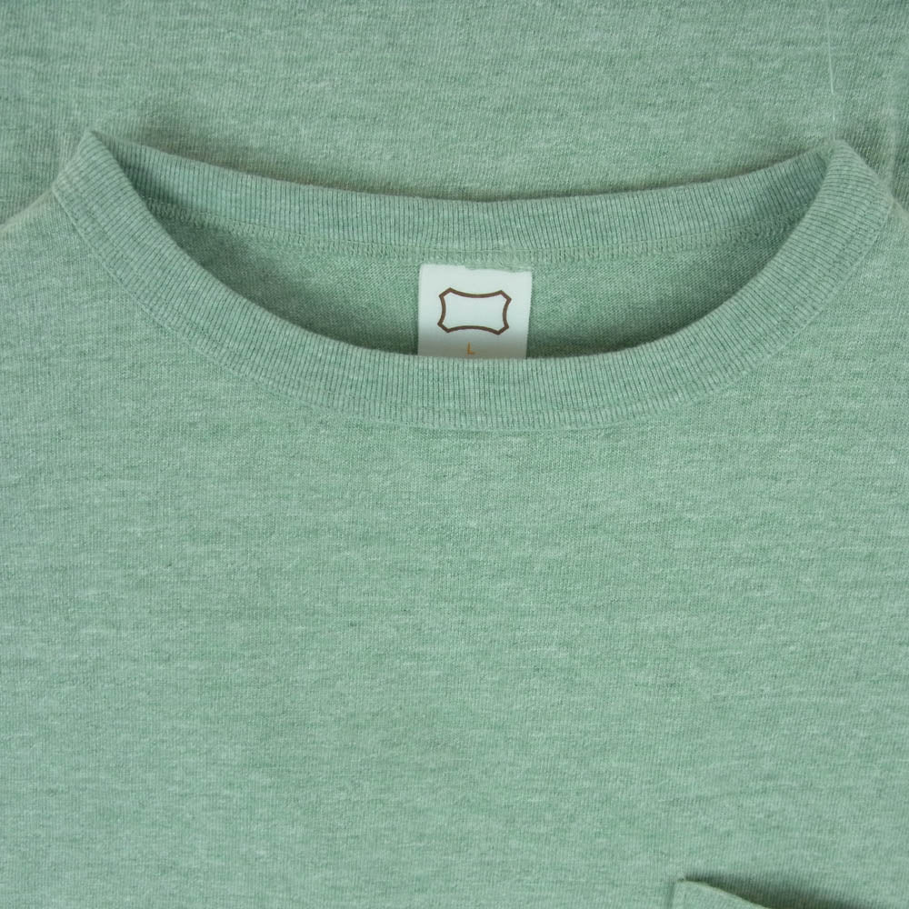 STANDARD CALIFORNIA スタンダードカリフォルニア SD 88/12 Vintage Wash Pocket Tee ビンテージ ウォッシュ ポケット 半袖 Tシャツ ライトグリーン系 L【中古】