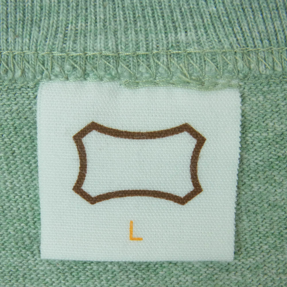 STANDARD CALIFORNIA スタンダードカリフォルニア SD 88/12 Vintage Wash Pocket Tee ビンテージ ウォッシュ ポケット 半袖 Tシャツ ライトグリーン系 L【中古】
