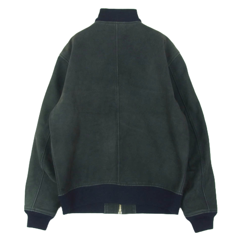 STANDARD CALIFORNIA スタンダードカリフォルニア SD Nubuck Leather Jacket ヌバック レザー ジャケット ネイビー ネイビー系 M【中古】
