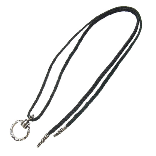 CHROME HEARTS クロムハーツ（原本有） EWLP SCRL アイウェア ループ スクロール バンド レザー ブレイド ネックレス シルバー系【中古】