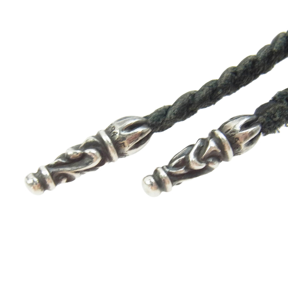 CHROME HEARTS クロムハーツ（原本有） EWLP SCRL アイウェア ループ スクロール バンド レザー ブレイド ネックレス シルバー系【中古】