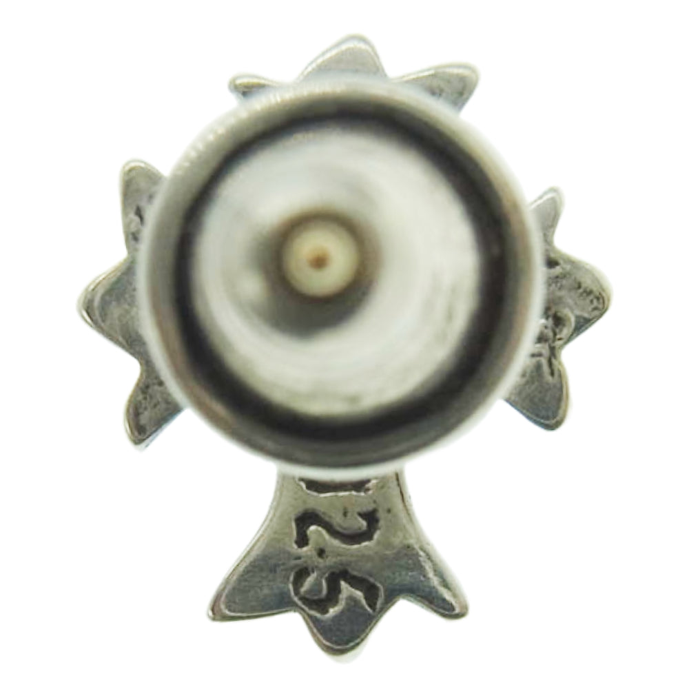 CHROME HEARTS クロムハーツ（原本無） No2 CH クロス スタッド ピアス シルバー系【中古】