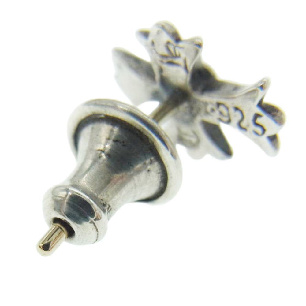 CHROME HEARTS クロムハーツ（原本無） No2 CH クロス スタッド ピアス シルバー系【中古】