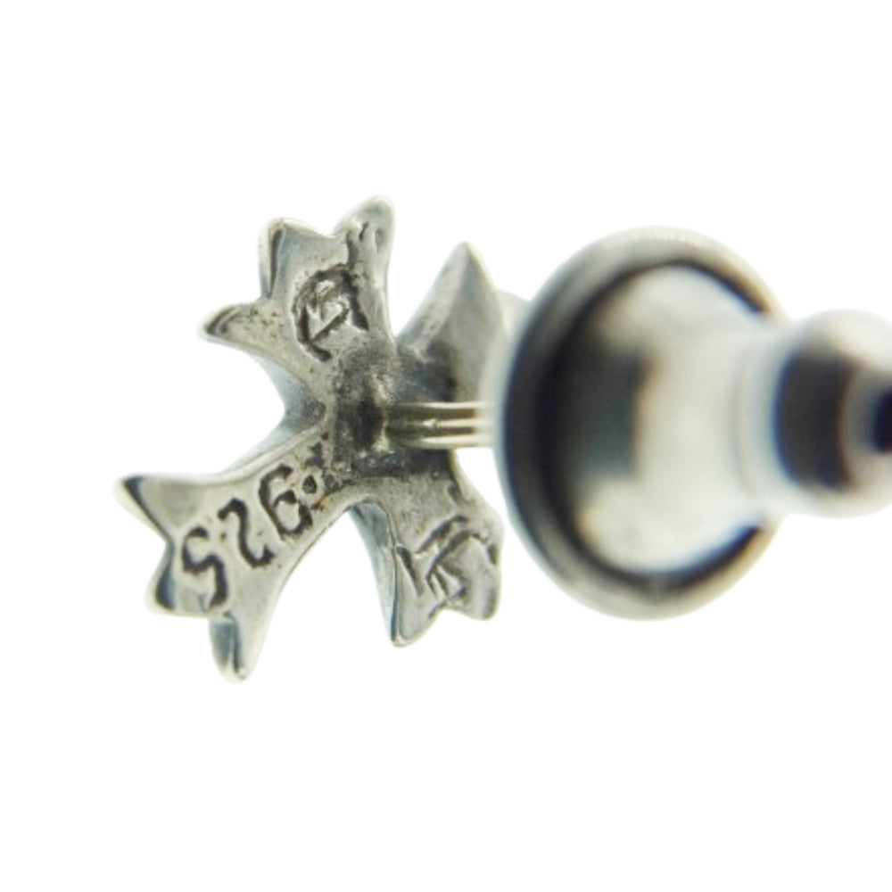 CHROME HEARTS クロムハーツ（原本無） No2 CH クロス スタッド ピアス シルバー系【中古】